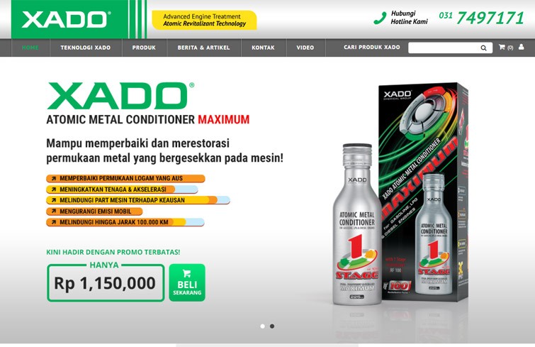 xado-revitalizant-website-design-jakarta-surabaya