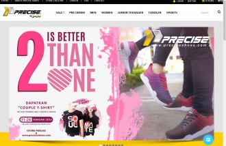 web-design-jakarta-for-precise-shoes-indonesia - Web design surabaya