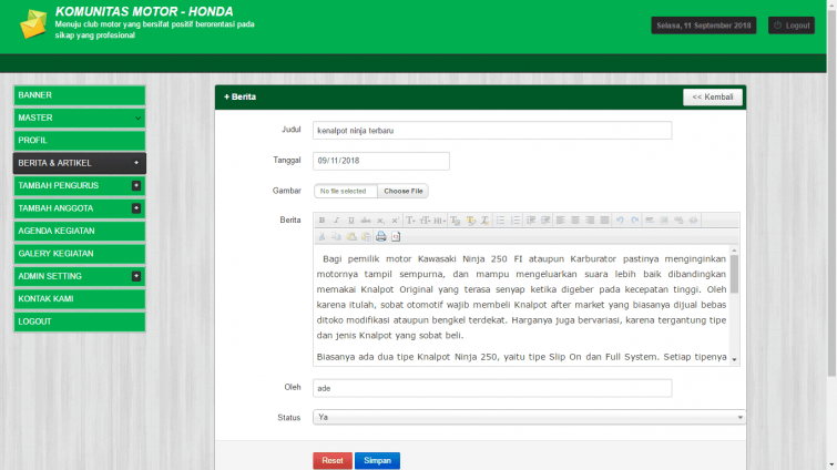 website-komunitas