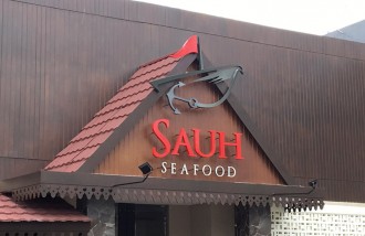 sauh-restaurant-semarang-3d-letter-timbul-galvanis - Web design surabaya