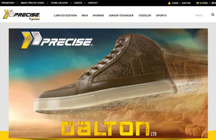 precise-shoes-website-design-surabaya-jakarta