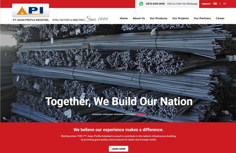 pt-asian-profile-indosteel-website-design-jakarta-surabaya